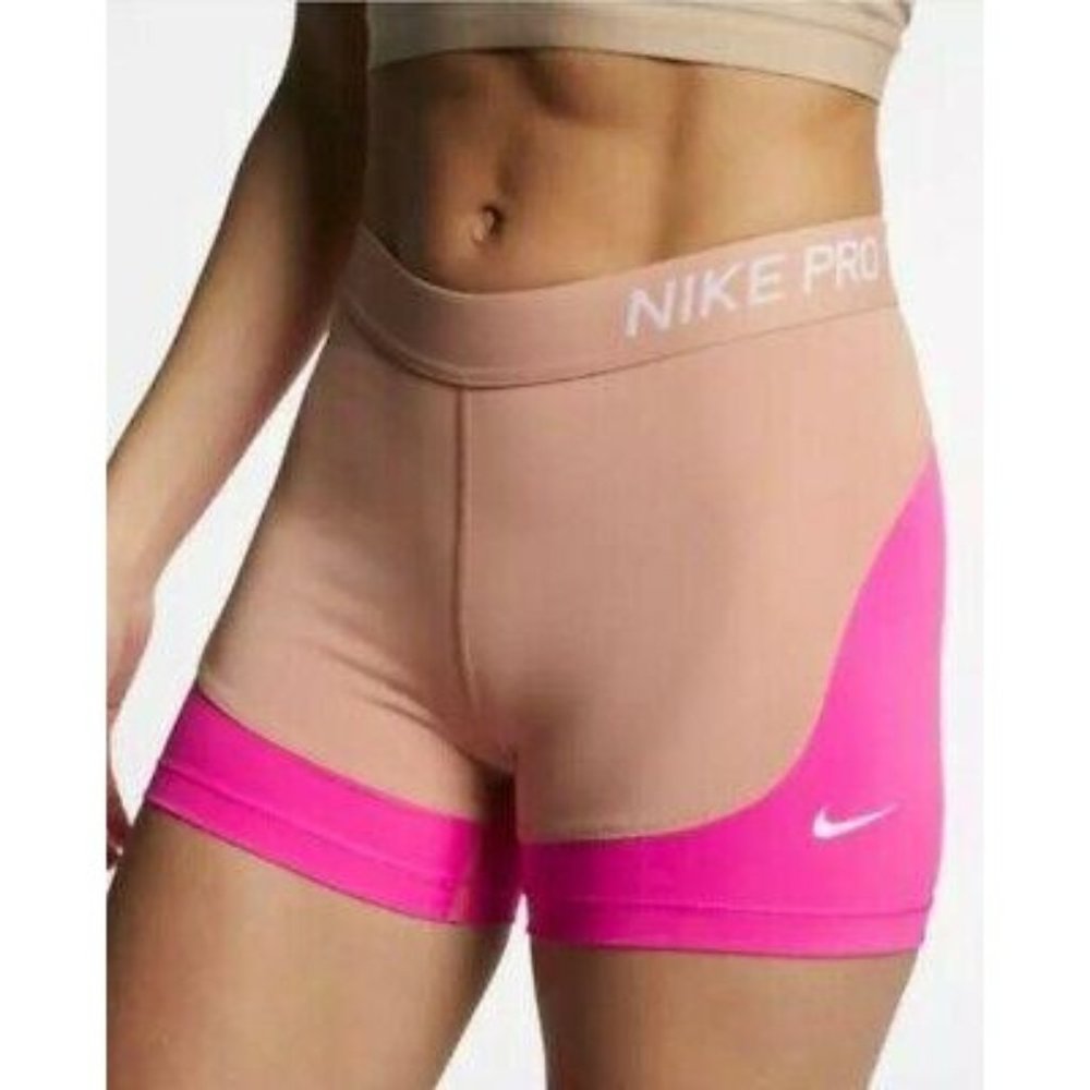 Nike Women Pro Dri Fit 3” Shorts AR6775-605 size S